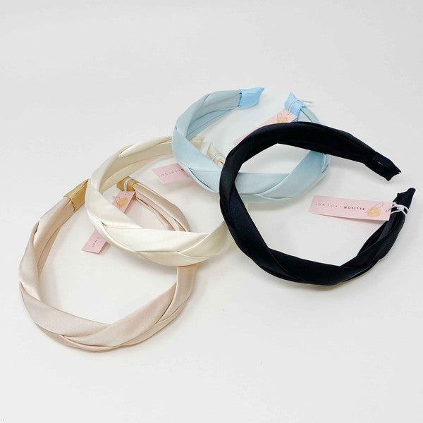 Online only Satin Silk Braid Headband