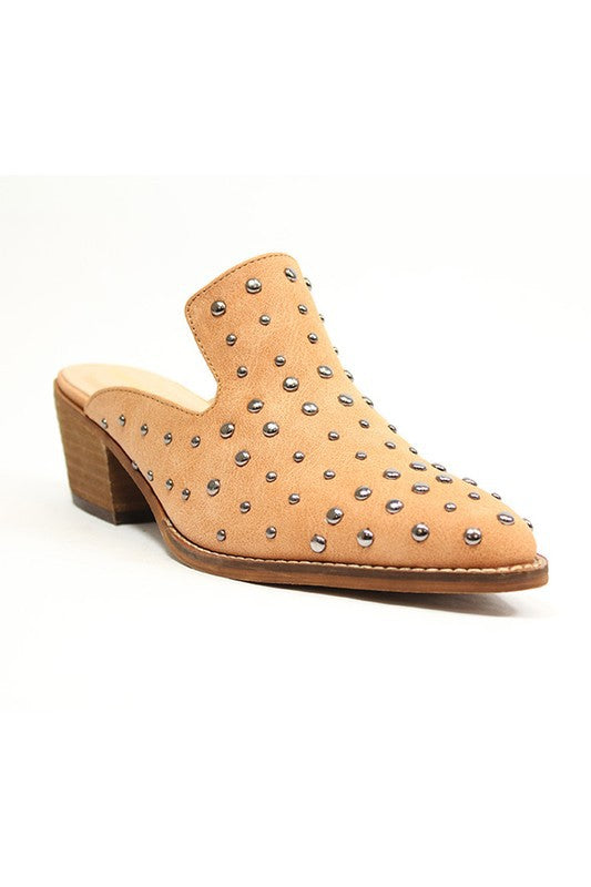 STUDDED MULES